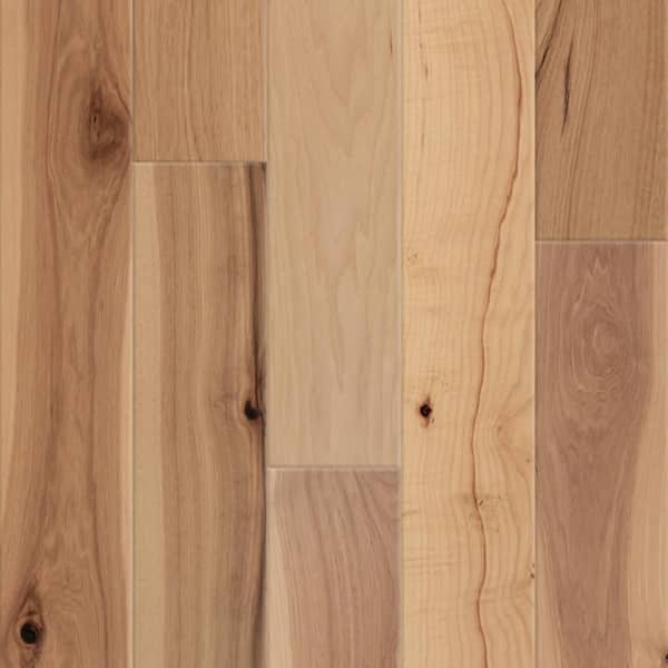 CENTURY FLOORING Prefinished Natural Hickory 1/2 In. T x 7.4 in. W Tongue and Groove Engineered Hardwood Flooring (28.06 sq. ft./ case)