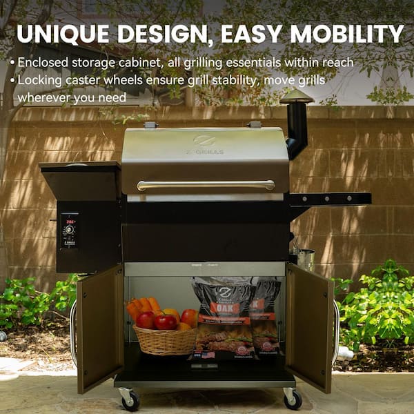 asigrille_ztableRT、asi_z_asi Z GRILLS 1056 sq. in. Wood Pellet Grill in Black with