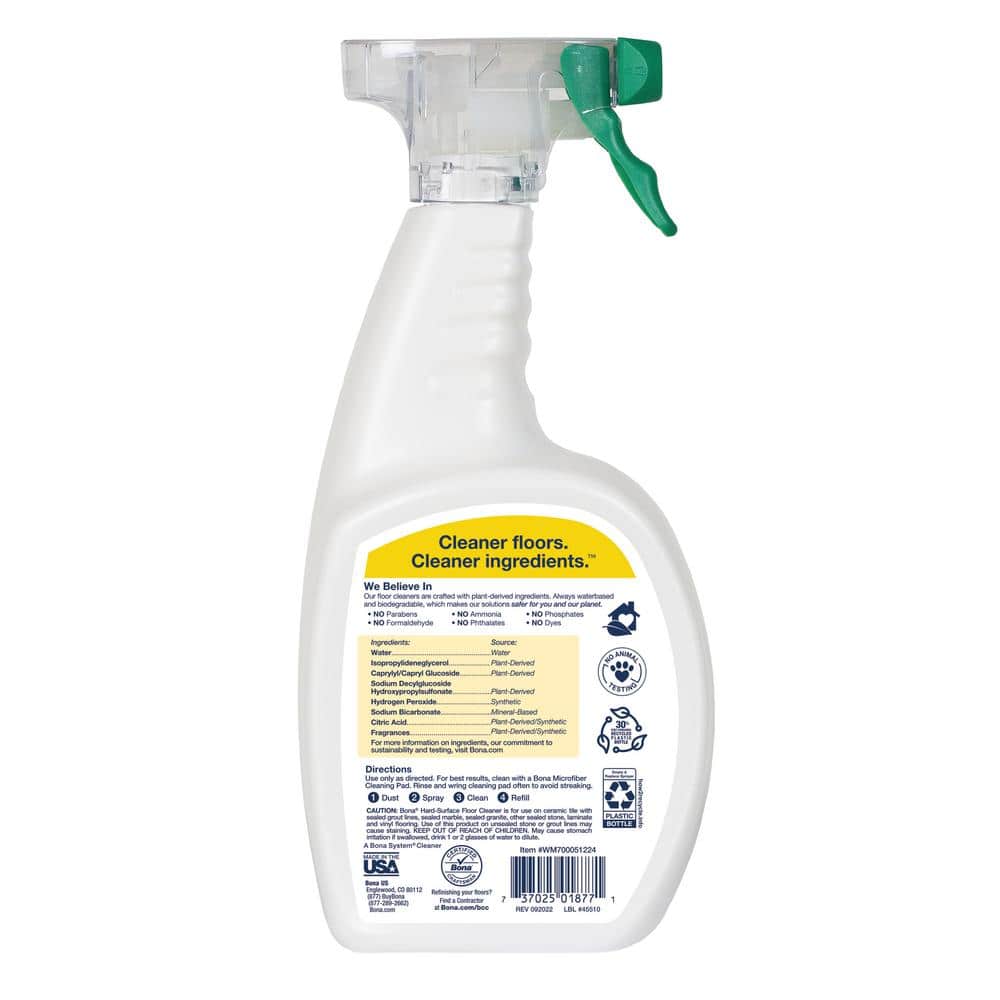Bona Lemon Mint 32oz Multi-Surface Floor Cleaner Spray