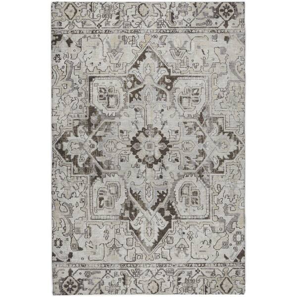Dream Shag Premium Machine Washable Abstract ADS570 Ivory 9 ft. x 12 ft. Area Rug