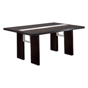 Modern Black Wood 40 in. 4 Legs Dining Table (Seats 6)