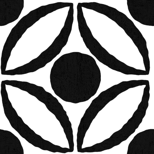 FloorPops Take Home Sample Tory Black 6 in. W x 6 in. L Residential Vinyl Tile Flooring