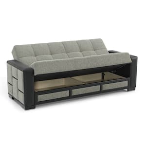 【May】ソファベッド　アストン Ottomanson Maya Convertible 87 in. Gray Chenille 3-Seater Twin