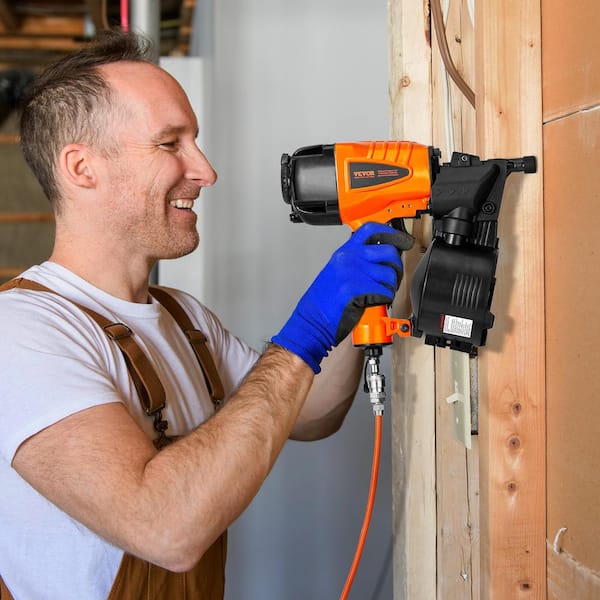 Coil Framing Nailer CN65 1-1/4 in. to 2-1/2 in. 15 degree Pneumatic Siding Nail Gun 70-120PSI Cordless Framing Nailer