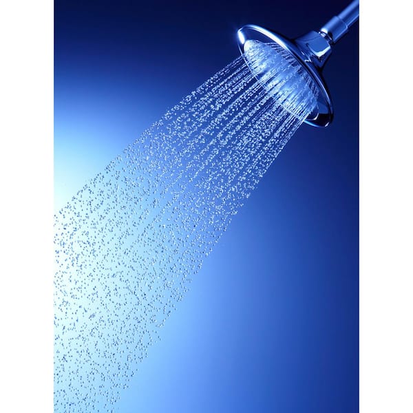 KOHLER Alteo 1-Spray Patterns 5.7 in. Single Wall Mount Fixed Shower Head in Polished Chrome