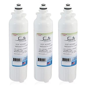 Compatible Refrigerator Water Filter for LG LT800P, ADQ73613401 (3-Pack)