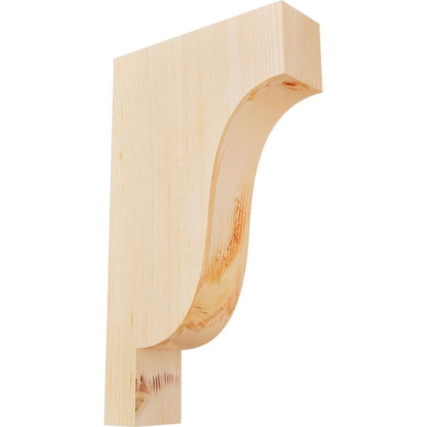 3-1/2 in. x 12 in. x 20 in. Douglas Fir Newport Smooth Corbel