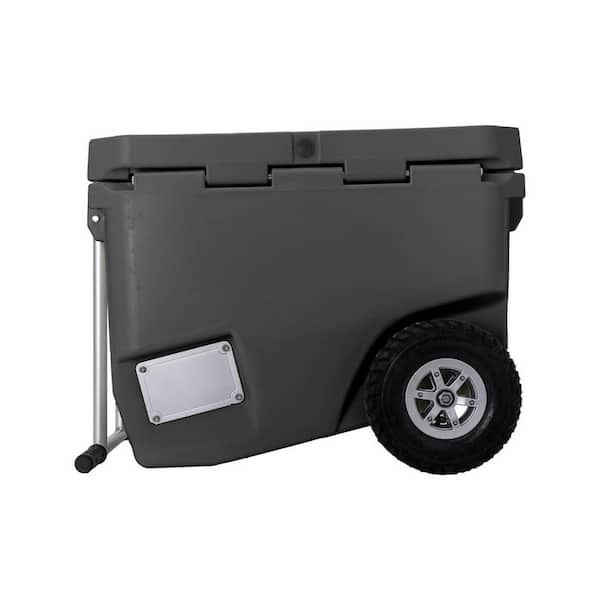 RovR RollR 60 qt. Wheeled Hard Cooler with Tow Handle (Granite) R