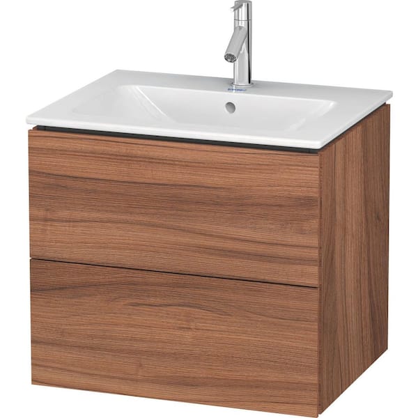Duravit L-Cube 18.88 in. W x 24.38 in. D x 21.63 in. H Bath Vanity Cabinet without Top in Natural Walnut