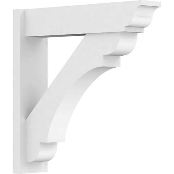 Ekena Millwork Olympic 7 in. W x 30 in. H x 30 in. D Signature Urethane Polyurethane Outlooker with Traditional Ends