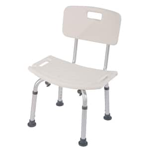 Adjustable Medical Shower Chair Bath Tub Bench Stool Seat with Detachable Backrest