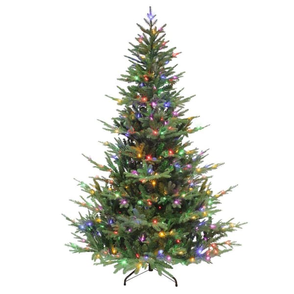 Puleo International 7.5 ft. Pre-Lit Sacramento Fir Artificial