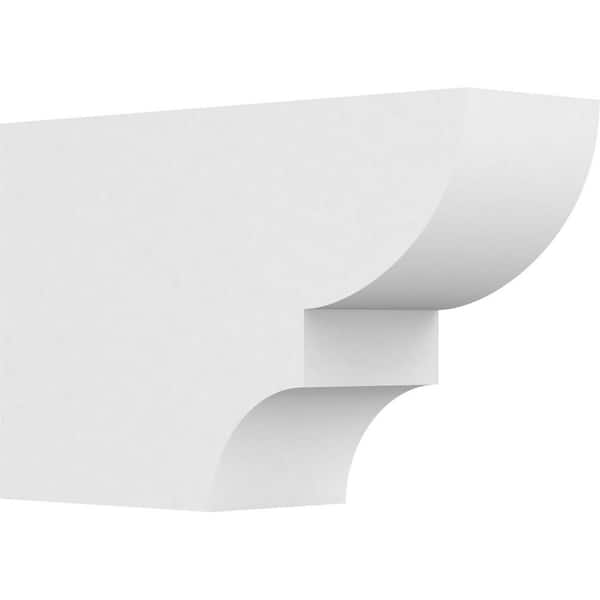 Ekena Millwork 5 in. x 10 in. x 16 in. Ridgewood PVC Rafter Tail Brace