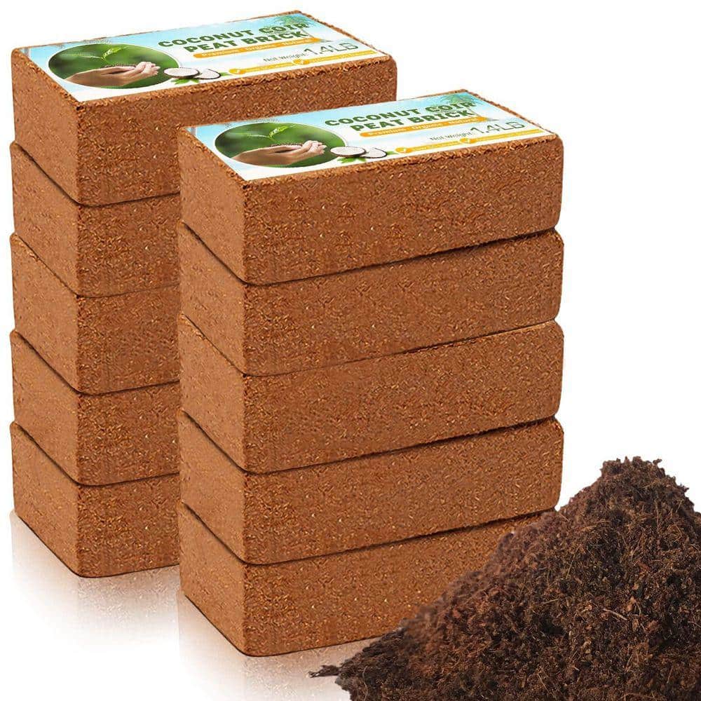 14 lb. 2.7 cu. ft. Organic Coco Coir Brick Soil Amendment for Root
