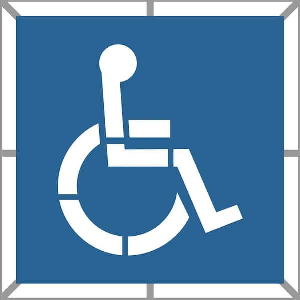 39 in. Two Part Handicap Stencil