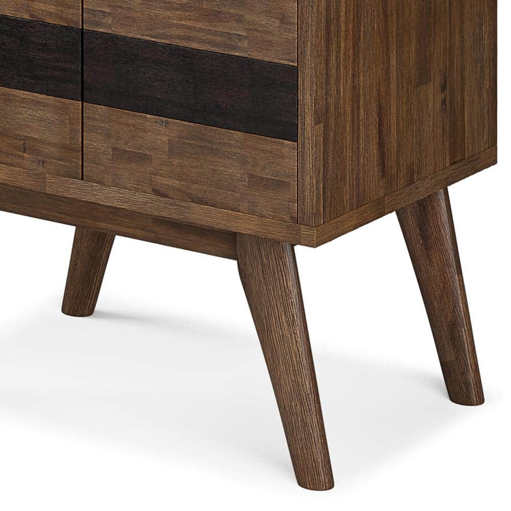 Clarkson Rustic Natural Aged Brown Solid Acacia Bookcase