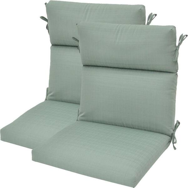 Plantation Patterns Cypress Textured High Back Outdoor Chair Cushion (2-Pack)-DISCONTINUED