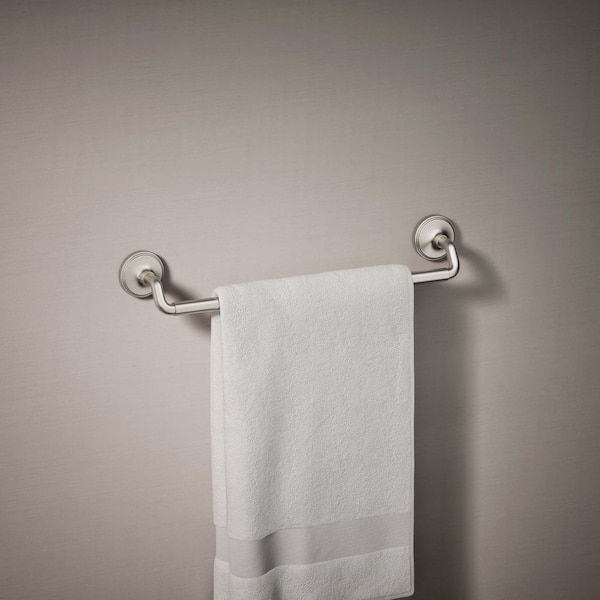 Paces 18 in. Wall Mounted Towel Bar in Vibrant Brushed Nickel