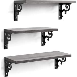 15.75 in. W x 5.9 in. D Decorative Wall Shelf, Floating Shelves (Set of 3)