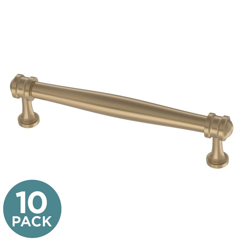 Champagne Bronze 5'' Bar Pulls with Mounting Hardware, Set of 10