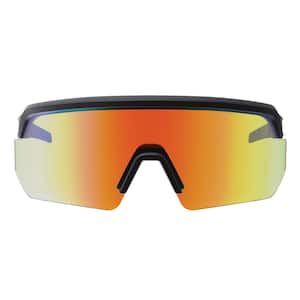 Skullerz AEGIR 55010 Orange Anti-Scratch and Enhanced Anti-Fog Mirrored Lens Safety Glasses, Sunglasses