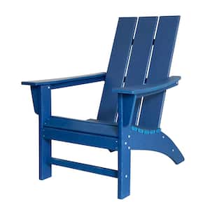Navy Blue High-Eco Recycled Plastic Morden Adirondack Chair