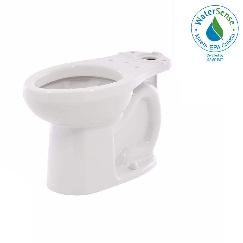 White Vitreous China Dual Flush Elongated Toilet Bowl
