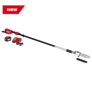 M18 FUEL 10 in. 18V Lithium-Ion Brushless Electric Cordless Telescoping Pole Saw Kit w/12.0 Ah Battery and Rapid Charger