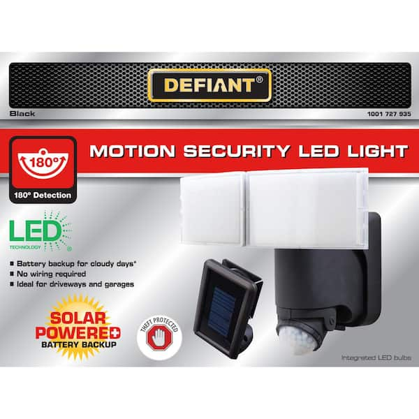 defiant motion security light blinking red