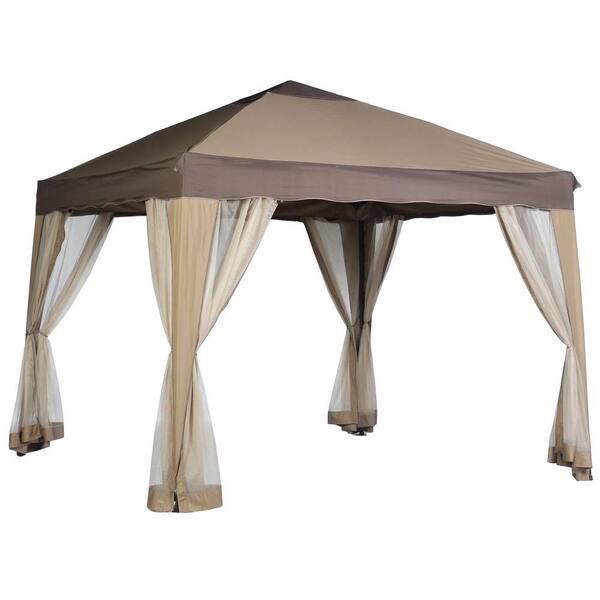 Hampton Bay 10 ft. x 10 ft. Pitched Roof Line Portable Patio Replacement Canopy