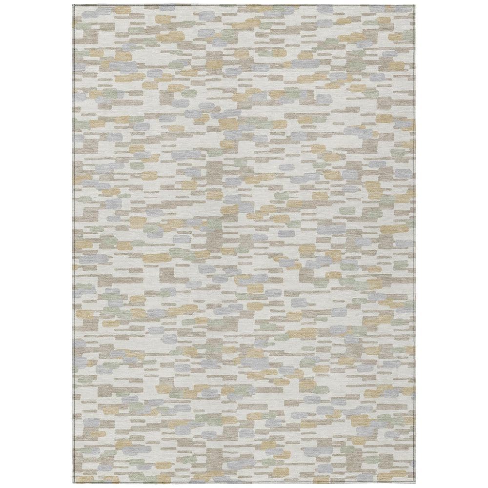 Chantille Machine Washable Indoor/Outdoor Abstract ACN2904 Ivory 3 ft. x 5 ft. Area Rug price history on PriceWatchPro