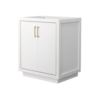 Icon 29.25 in. W x 21.75 in. D x 34.25 in. H Single Bath Vanity Cabinet without Top in White