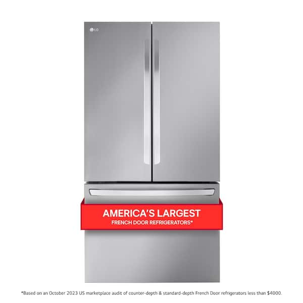 LG 32 cu. ft. Smart Standard-Depth MAX French Door Refrigerator with  Internal Water Dispenser in PrintProof Stainless Steel LRFLS3206S - The  Home Depot