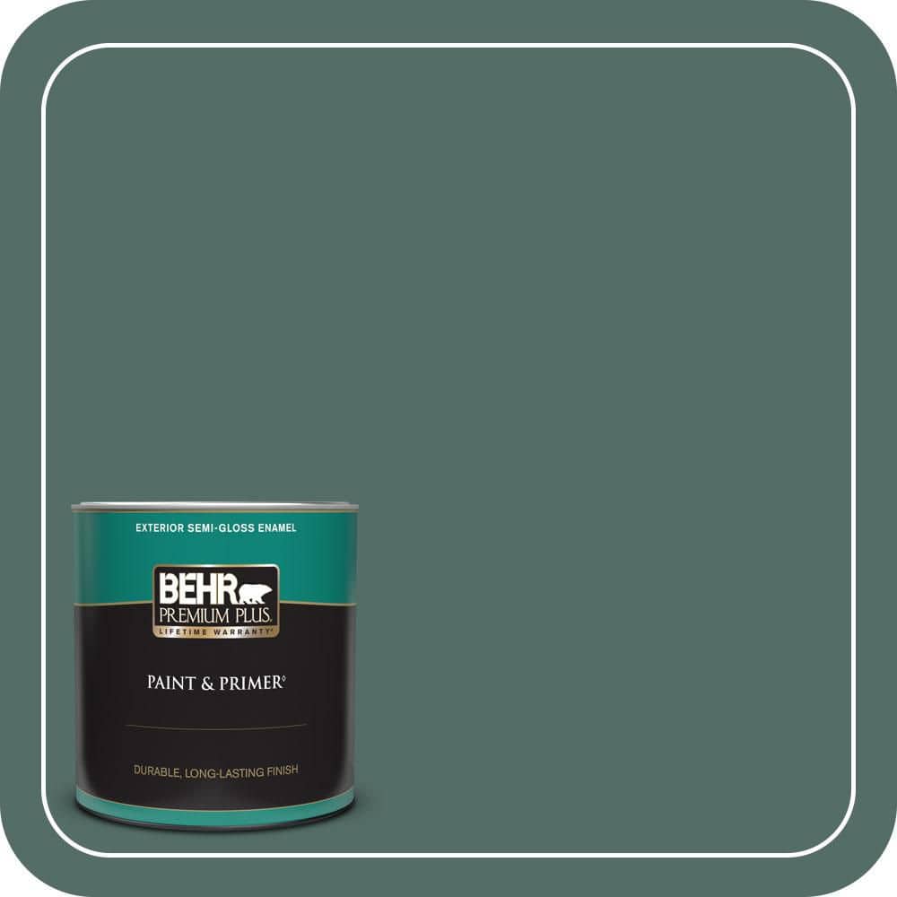 1 qt. #MQ6-39 Chelsea Garden Semi-Gloss Enamel Exterior Paint & Primer price history on PriceWatchPro