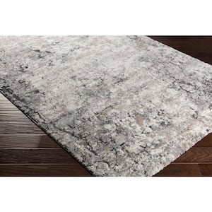 Everly Gray Abstract 12 ft. x 15 ft. Indoor Area Rug