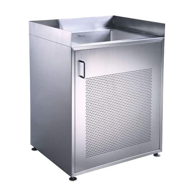 Whitehaus Collection Noah's Collection 30 in. Stainless Steel Utility Sink and Cabinet