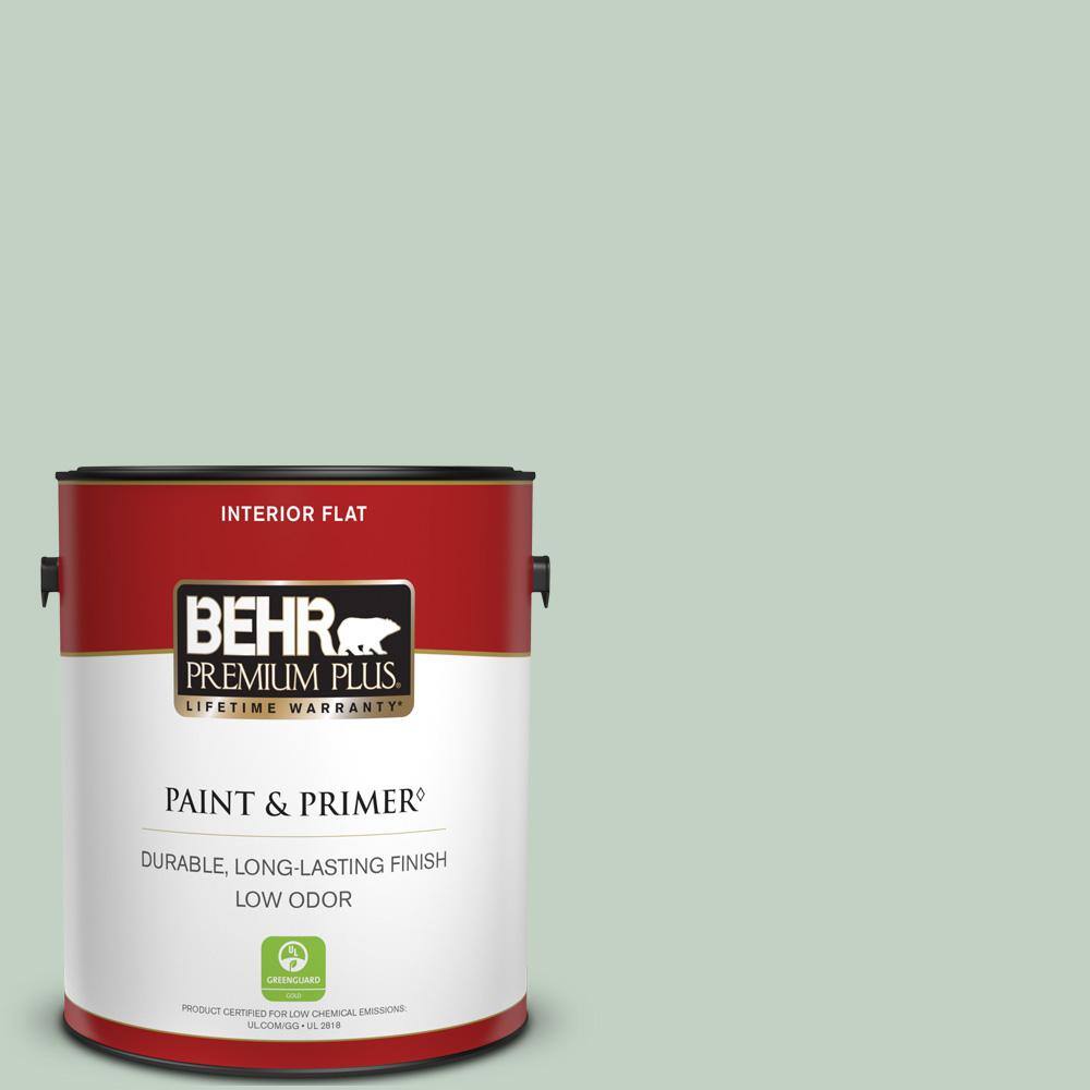 BEHR PREMIUM PLUS 1 gal. PPU1113 Frosted Jade Flat Low Odor Interior