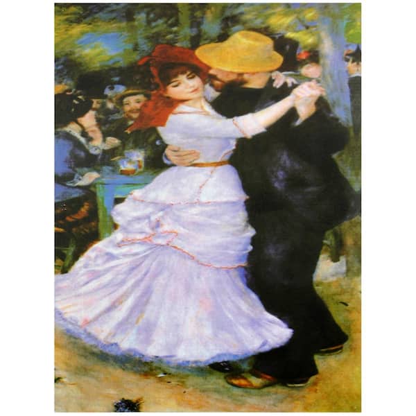 Oriental Furniture Oriental Furniture 32 in. x 24 in. "Dance at Bougival" Canvas Wall Art