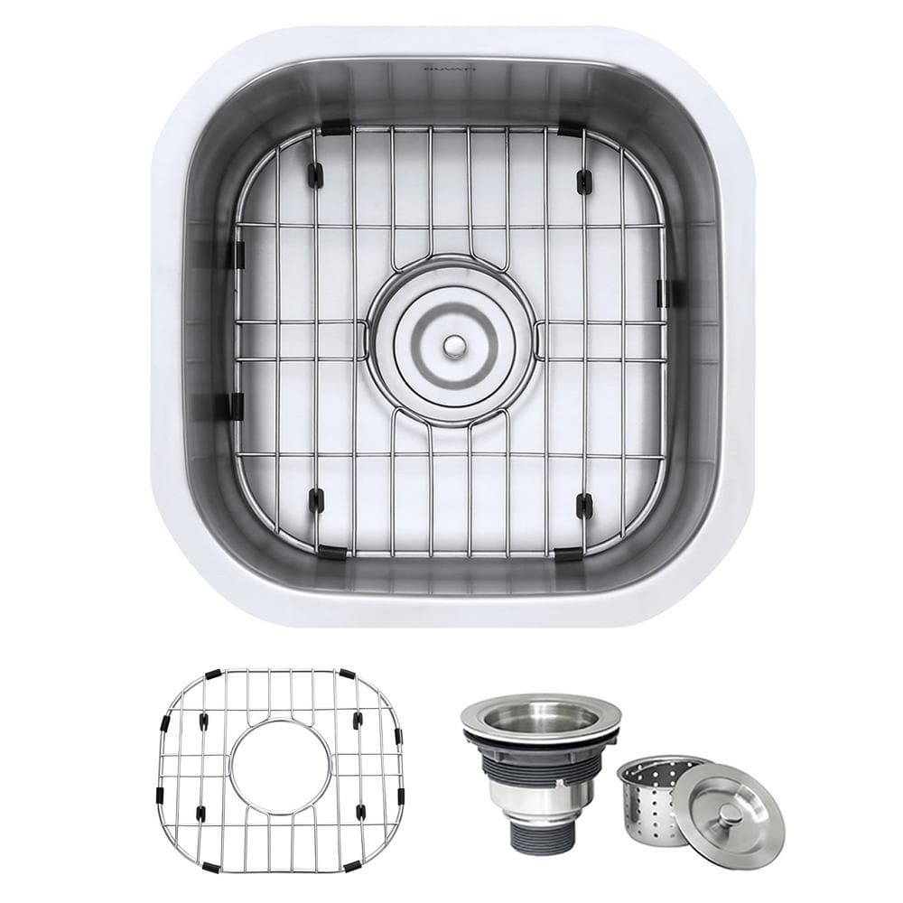 Ruvati 16" Stainless Steel Undermount Bar Prep Sink