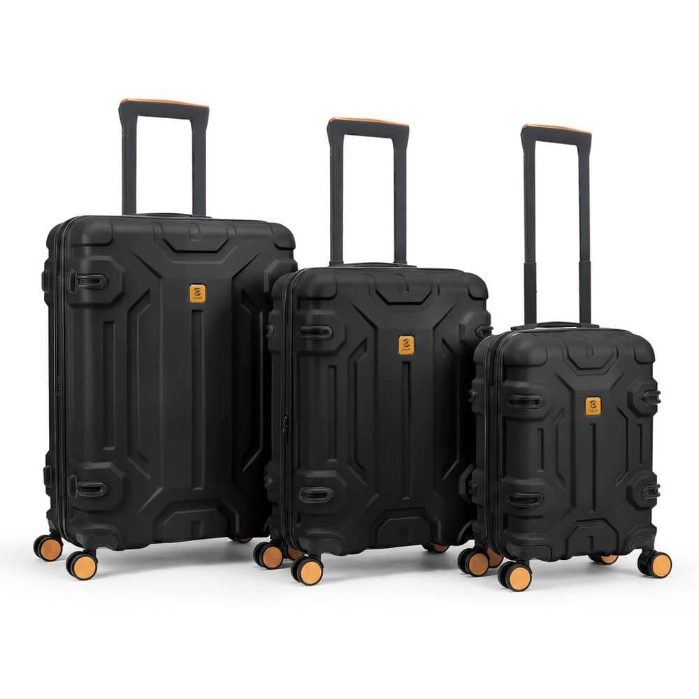 【Walnut】& MEISTER SHEET HI-BACK SET HIKOLAYAE 3 Piece Black ABS Unbreakable Hardside Spinner Luggage