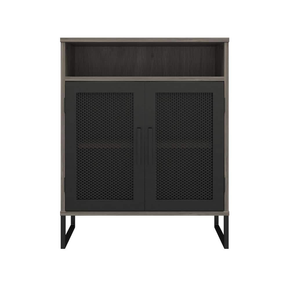 Pelham Gray Oak Storage Cabinet