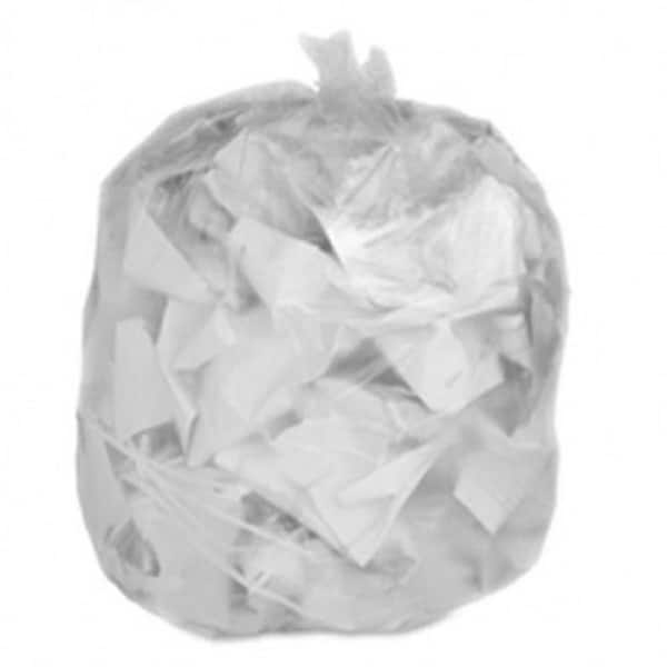 Plasticplace 55-60 Gal. Clear High-Density Trash Bags (Case of 100)