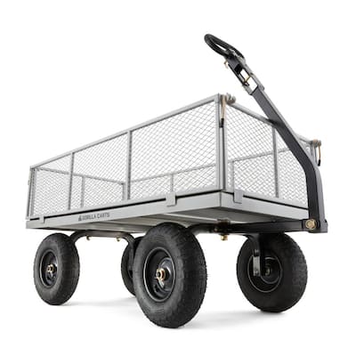 Realwork 445017R 6.808 Cu. ft. Capacity 1000 lbs. Heavy-Duty Multi-Purpose Steel Utility Cart