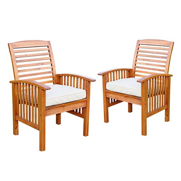 Walker Edison Furniture Company Papasan Rattan Removable Cushions Metal  Outdoor Patio Lounge Chairs with Natural Cushions (Set of 2) HDRRSC2NL -  The Home Depot