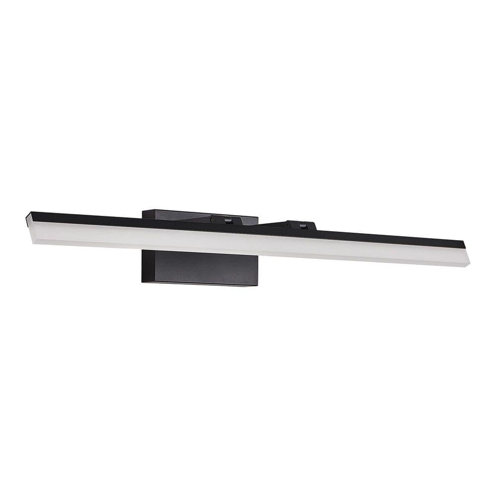 32 in. Sleek Black Metal Built-in LED Vanity Light Bar Wall Light price history on PriceWatchPro