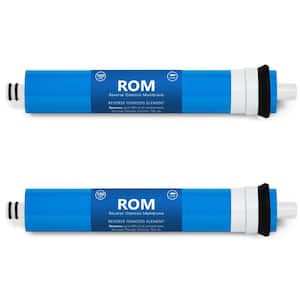Reverse Osmosis Membrane - 100 GPD Water Filter Replacement - Under Sink Reverse Osmosis System (2-Pack)