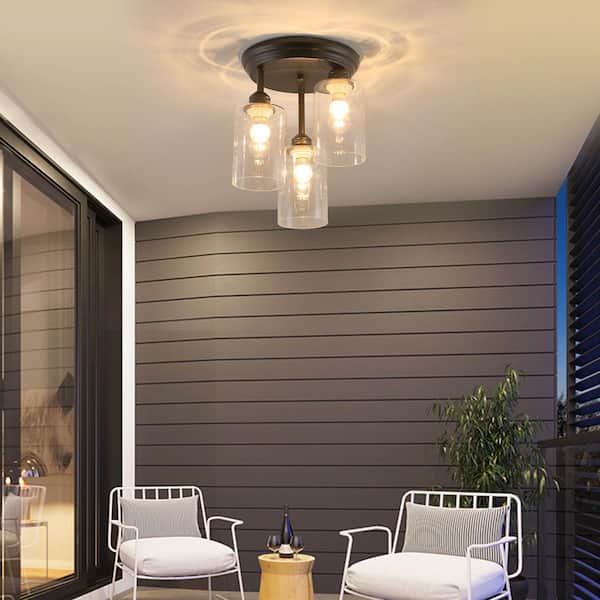 Have a question about OUKANING Modern 3-Light Semi-Flush