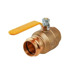 3/4 in. Brass Press x FIP Adapter Ball Valve