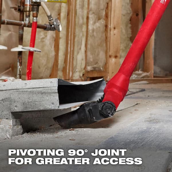 Milwaukee - AIR-TIP 1-1/4 in. - 2-1/2 in. Pivoting Extension Wand Wet/Dry Shop Vacuum Attachment (1-Piece)