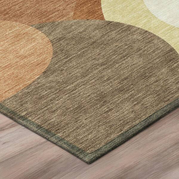 Chantille Machine Washable Indoor/Outdoor Abstract ACN3099 Paprika 10 ft. x 14 ft. Area Rug